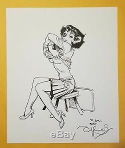 Sumptuous Original Drawing Dedication Blacksad Guarnido Very Large Format