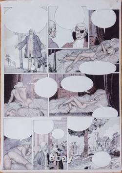 THE MISFORTUNES OF JANICE original plate drawing by Erich VON GOTHA