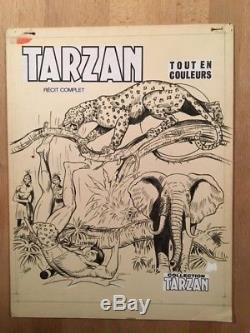 Tarzan Original Drawing Of Cover With Layer Colors Be