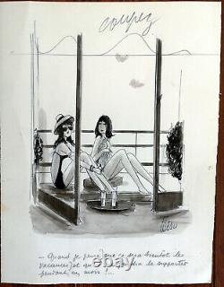 Tetsu Original Illustration Drawing Original Board Days Of France