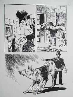 The Policeman And His Dog Drawings Ortiz Superb Board Original Aredit Page 4