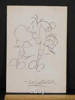 Uderzo Original Drawing Of Obelix