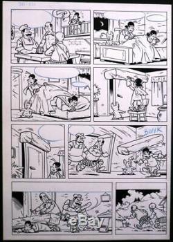 Vandersteen Original Comics Book Jerome Erasmus Original Drawing Board