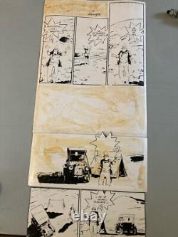 Very Beautiful Original 1978 Art Page by Pierre de Winninger – The Forgotten Pyramid Drawing