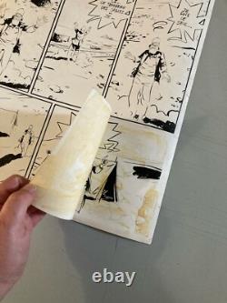 Very Beautiful Original 1978 Art Page by Pierre de Winninger – The Forgotten Pyramid Drawing