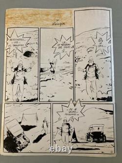 Very Beautiful Original Board 1978 Pierre De Winninger The Forgotten Pyramid Drawing