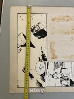 Very Beautiful Original Drawing Page, 1978, Pierre de Winninger, The Forgotten Pyramid