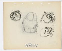 Walt Disney Bambi 1942 8 Rough Drawings 8 Original Drawings