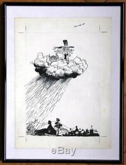 Will Franquin Delporte Isabelle Original Drawing Newspaper Cover Spirou 1977