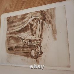 Work The Friends Paul Verlaine 1921 7 plates original drawings Henri Farge