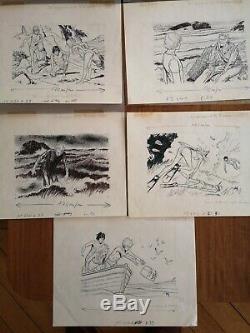 X8 Original Comic Art Robert Gigi The Companions Of The Rascasse Colors