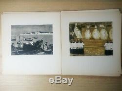 Yves Brayer / Colombier Series 20 Boards + Drawing Original Dédicacé Rare