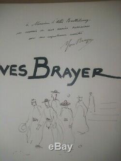 Yves Brayer / Colombier Series 20 Boards + Drawing Original Dédicacé Rare
