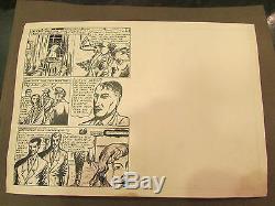 2 dessin original a l' encre bande dessinée BD planche a identifier epoque 1950