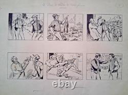 5 planches originales signées G. Quesnel