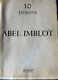 Abel Imblot Peintre Charentais Album Dessins 10 Planches 1963
