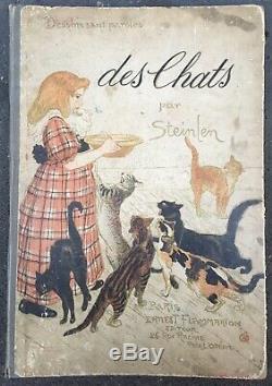 Album DES CHATS Dessins Théophile-Alexandre Steinlen 26 Planches 1898