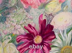 Ancienne Planche De Dessins Originaux Etudes De Fleurs Botaniques Signee (3)