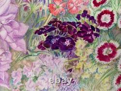 Ancienne Planche De Dessins Originaux Etudes De Fleurs Botaniques Signee (9)