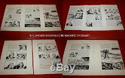B. D. 8 Planches Originales Encrées De 34 Dessins Par Maurice Toussaint A Voir