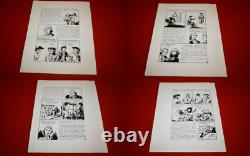 B. D. 8 Planches Originales Encrées De 34 Dessins Par Maurice Toussaint A Voir