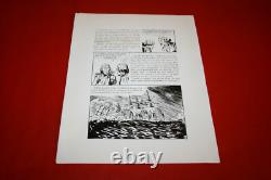 B. D. 8 Planches Originales Encrées De 34 Dessins Par Maurice Toussaint A Voir