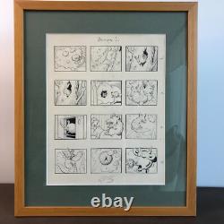 BOUM. PLANCHE ORIGINALE B. RABIER la vache qui rit dessin bd gédéon babar