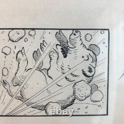 BOUM. PLANCHE ORIGINALE B. RABIER la vache qui rit dessin bd gédéon babar