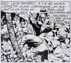 COLONEL X planche originale dessin de Christian MATHELOT Coq Hardi Marijac