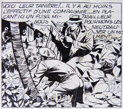 COLONEL X planche originale dessin de Christian MATHELOT Coq Hardi Marijac