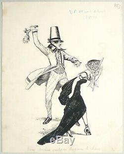 Chéri HEROUARD (1881-1952) Dessin original illustration pour LA VIE PARISIENNE