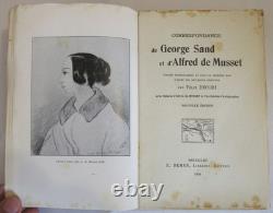 Correspondance De George Sand Et D'alfred De Musset 1904 Decori Planches Dessins