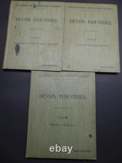 Cours de Dessin Industriel 3 volumes + planches Dupuis 1916