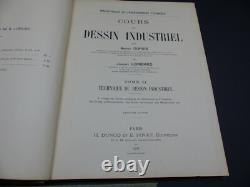 Cours de Dessin Industriel 3 volumes + planches Dupuis 1916