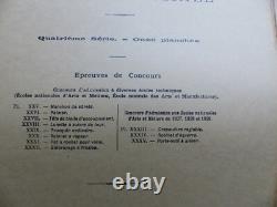 Cours de Dessin Industriel 3 volumes + planches Dupuis 1916