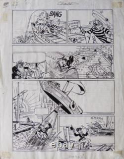 Couverture de PITCHOUNET dessin original de MAT vers 1930 + planche de CHARLOT