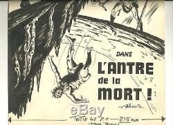 Couverture originale Journal Tintin 1966 Tounga
