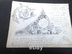 DESSINS 18 PLANCHES DE MOBILIER LOUIS XIV DU MÊME ARTISTE DEBUT 19ème D 247