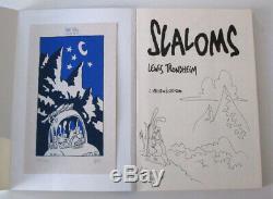 Dédicace Lewis Trondheim (Lapinot) Slaloms EO 1993 + ex-libris N°/S 100 ex