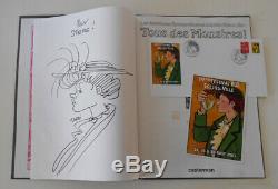 Dédicace Tardi Adèle Blanc-sec T. 7 EO + ex-libris Super héros N°/S 300 ex