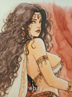 Dessin Original Dedicace Bd Planche Femme Pastiche Hommage A La Bd Française 087