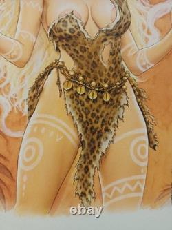 Dessin Original Dedicace Bd Planche Femme Pastiche Hommage A La Bd Française 087