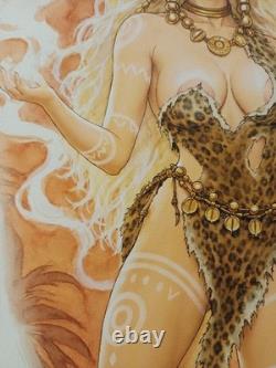 Dessin Original Dedicace Bd Planche Femme Pastiche Hommage A La Bd Française 087