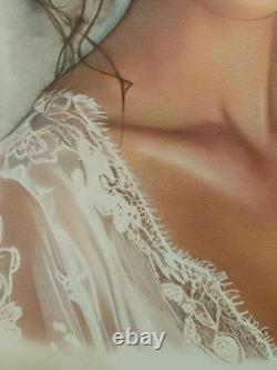 Dessin Original Dedicace Bd Planche Femme Portrait Nu Féminin Érotique 02