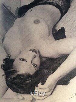 Dessin Original Femme Dedicace Planche Bd Akt Nudo Nude Nu Feminin Woman A 041