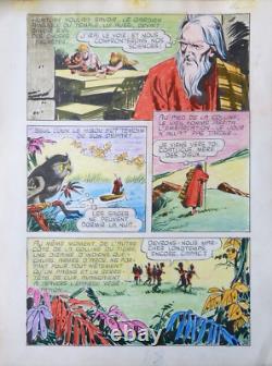 Dessin de Ferdinando TACCONI planche originale de la BD YATACA (1969)