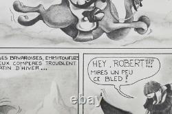 Dessin original Igor le Moyen-Ageux signé Tatopoulos planche Bande dessinée