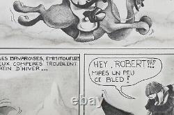 Dessin original Igor le Moyen-Ageux signé Tatopoulos planche Bande dessinée