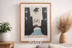 Dessin original satire alpine suisse P Ba planche presse Nebelspalter années 193