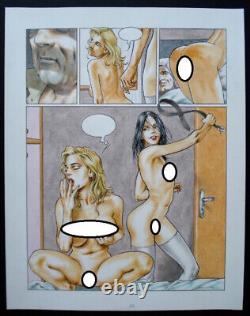 Dessin planche Originale Lucca Tarlazzi Splash page